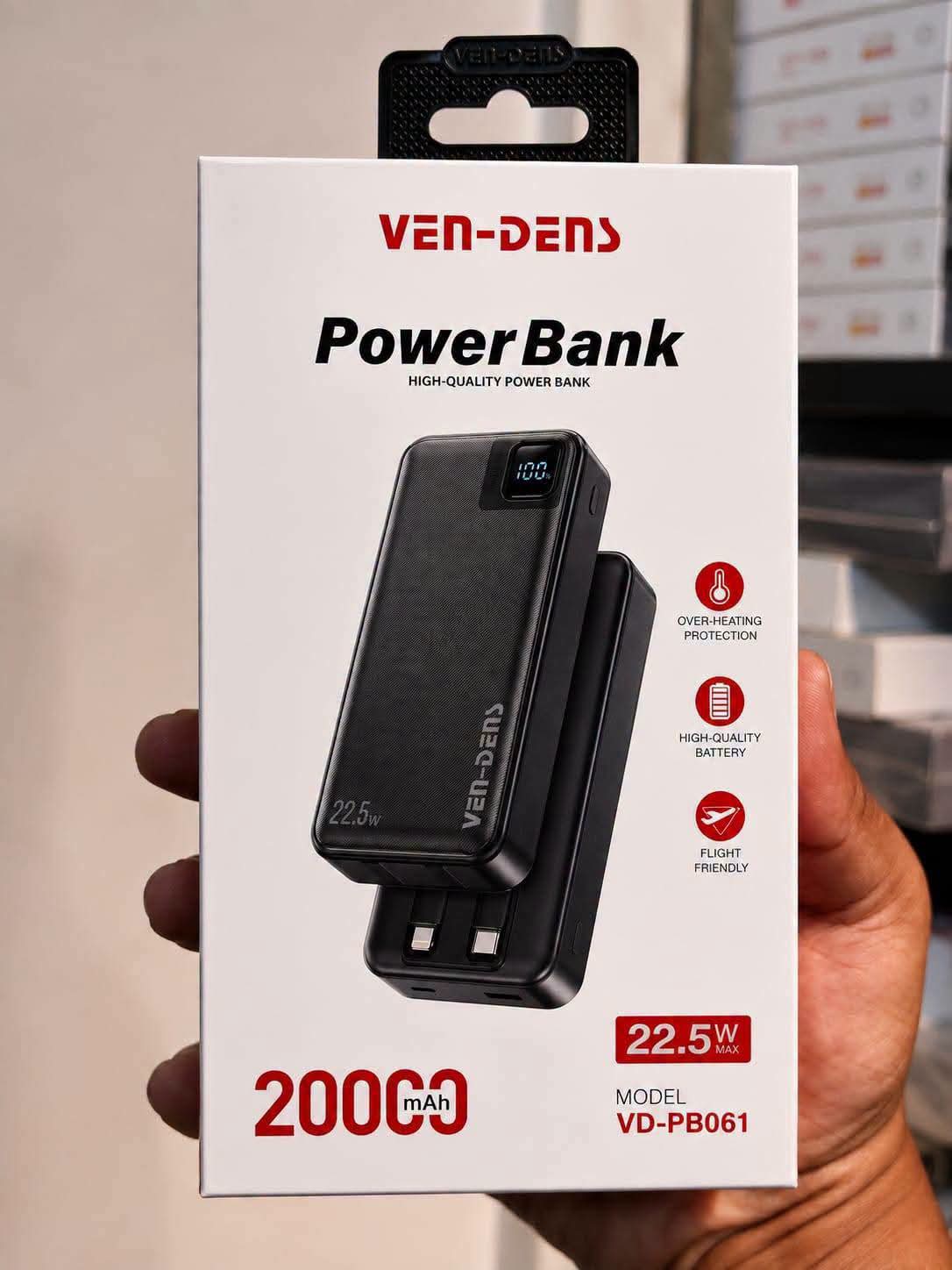 VD-PB061 20000 mAh Power Bank | Fast Charging 22.5W